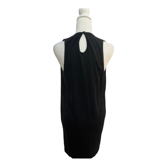 FRENCH CONNECTION Baby Doll Black Satin Pleated Cocktail Dress 2 - Picture 11 of 15